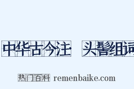 中华古今注·头髻组词是什么意思的图片